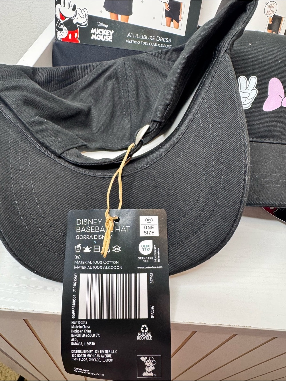 Aldi X Disney Minnie & Mickey Icon Cap & Dress set (set including one of each) - Picture 3 of 5